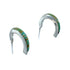 Sterling Silver Southwest Turquoise Post Hoop Earrings JX129937